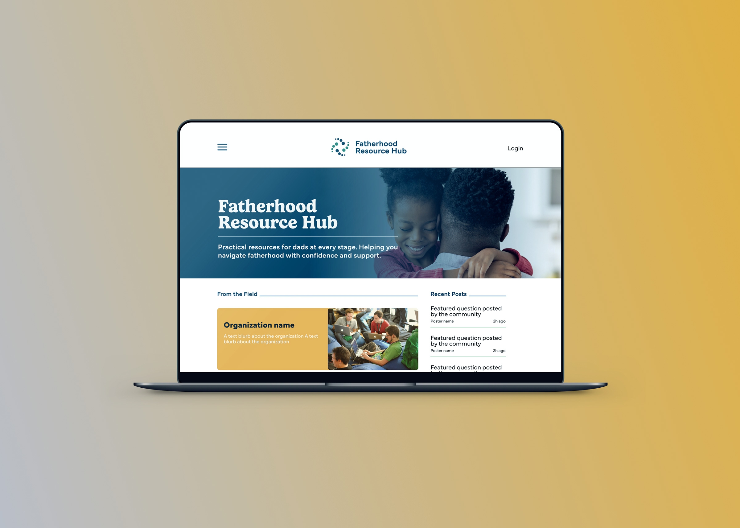 Fatherhood resource hub website